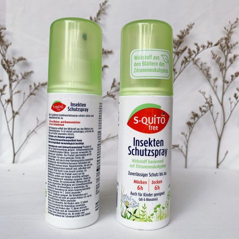 Xịt chống muỗi và côn trùng đốt Squito bảo vệ an toàn cho gia đình bàn 100ml