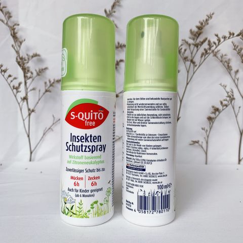 Xịt chống muỗi và côn trùng đốt Squito bảo vệ an toàn cho gia đình bàn 100ml