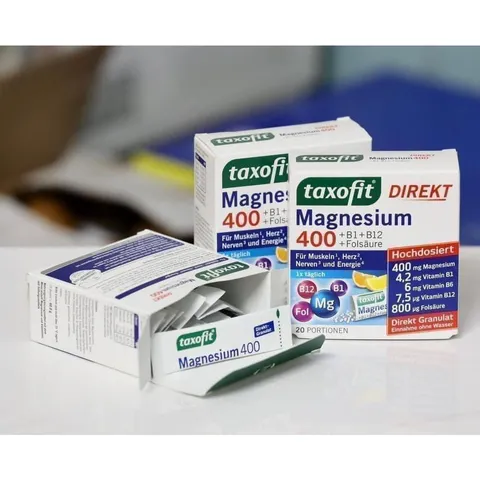 Taxofit Magnesium 400 + B1 + B12, Folsaure