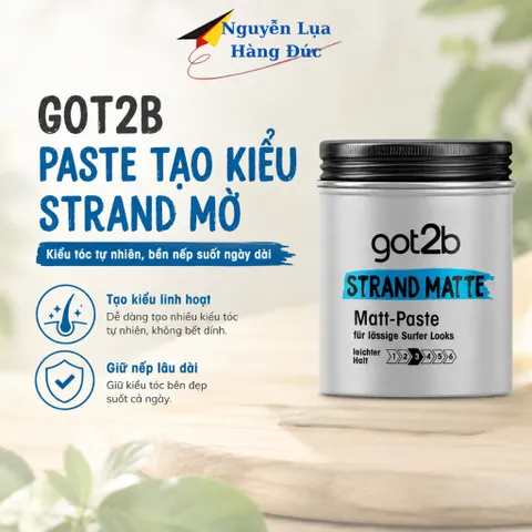 Sáp vuốt tóc Got 2b giúp tạo mọi kiểu tóc, hương thơm dịu nhẹ,dùng cho mọi loại tóc, hộp 100ml