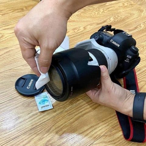 Bán lẻ combo 5 miếng giấy lau kính VISIOMAX, sạch vết mờ, thuận tiện, nhỏ gọn cho vào túi
