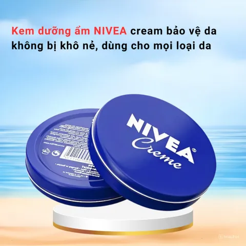Kem dưỡng ẩm NIVEA cream giúp da luôn mềm mại, không khô rát, dùng cho mọi loại da, hũ 30ml - 400ml