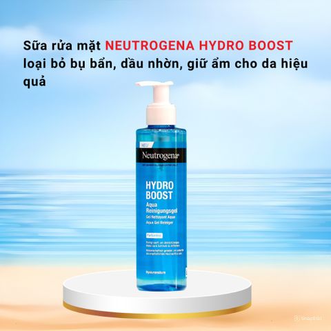 Gel rửa mặt NEUTROGENA HYDRO BOOST làm sạch bụi bẩn,giữ ẩm da, dùng cho mọi loại da