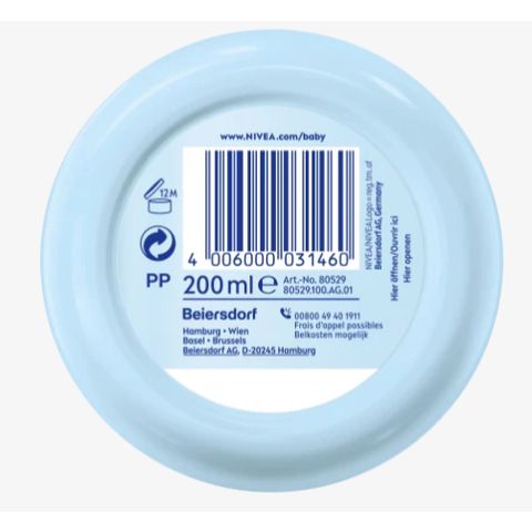 Kem dưỡng da Nivea Baby solf creme dành cho trẻ em từ sơ sinh,người lớn , Hũ 200ml mẫu mới