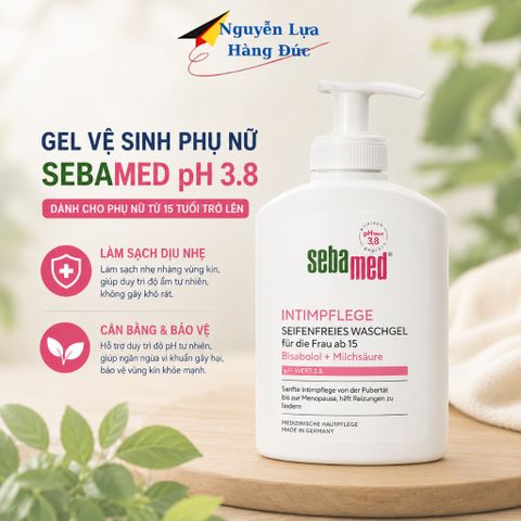 Dung dịch vệ sinh phụ nữ SEBAMED làm sạch nhẹ nhàng an toàn