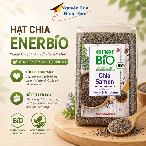 Hạt chia hữu cơ BIO CHIASAMEN DM bổ sung dinh dưỡng cho trẻ và người lớn, 300g