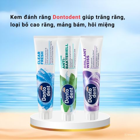 Kem đánh răng DONTODENT KRAUTER bảo vệ răng chắc khỏe tuýp 125ml