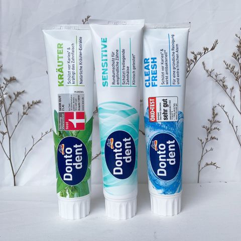 Kem đánh răng DONTODENT KRAUTER bảo vệ răng chắc khỏe tuýp 125ml
