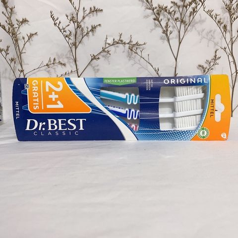 Set bàn chài DR.BEST ORIGINAL hộp 3 chiếc tiện lợi