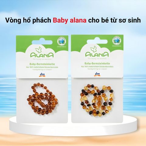 Vòng hổ phách Baby alana dành cho trẻ từ sơ sinh giúp bé tăng sức đề kháng