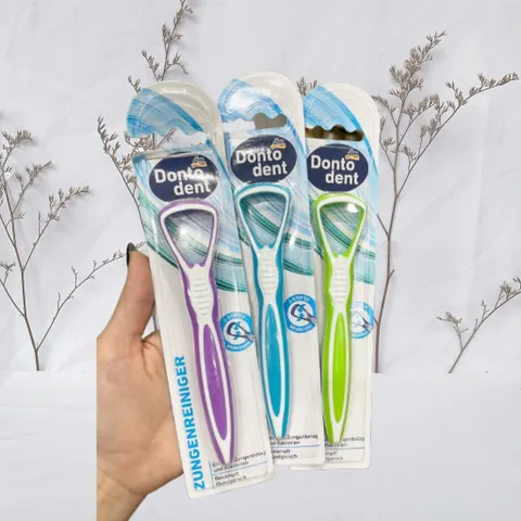 Dụng cụ cạo lưỡi DONTODENT giúp ngăn ngừa răng miệng, làm sạch lưỡi,chống hôi miệng