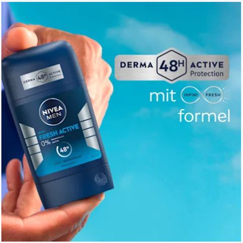 Sáp khử mùi Nivea Men điều tiết giảm mồ hôi, không ố vàng áo, không mùi