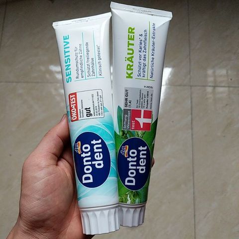 Kem đánh răng DONTODENT KRAUTER bảo vệ răng chắc khỏe tuýp 125ml
