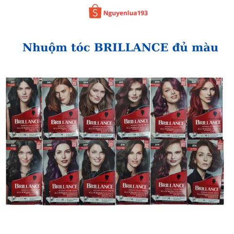Nhuộm tóc Brillance Schwarzkopf đủ số, đủ màu, lên màu đẹp, hàng Đức