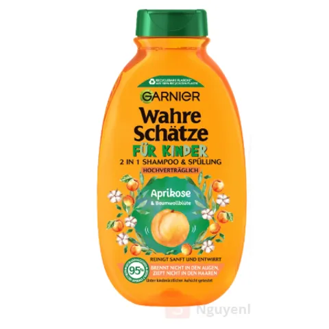 Gội xả Garnier 2in1 cho bé, tiện lợi, thơm nhẹ dễ chịu