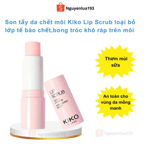 Son tẩy da chết môi Kiko Lip Scrub loại bỏ lớp tế bào chết,bong tróc khô ráp trên môi