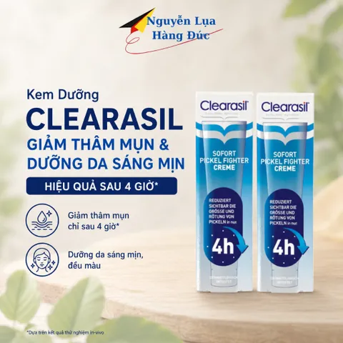 Kem giảm mụn siêu tốc Clearasil Sofort ngăn ngừa, kiểm soát mụn, giúp da luôn khô thoáng, tuýp 15ml