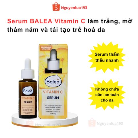 Serum BALEA Vitamin C giúp trắng da, giảm thâm