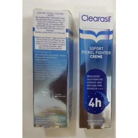 Kem giảm mụn siêu tốc Clearasil Sofort ngăn ngừa, kiểm soát mụn, giúp da luôn khô thoáng, tuýp 15ml