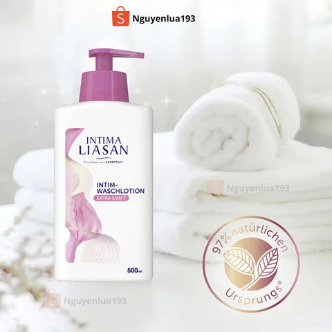 Dung dịch vệ sinh phụ nữ cao cấp INTIMA LIASAN 500ml, mẫu mới dạng vòi làm sạch