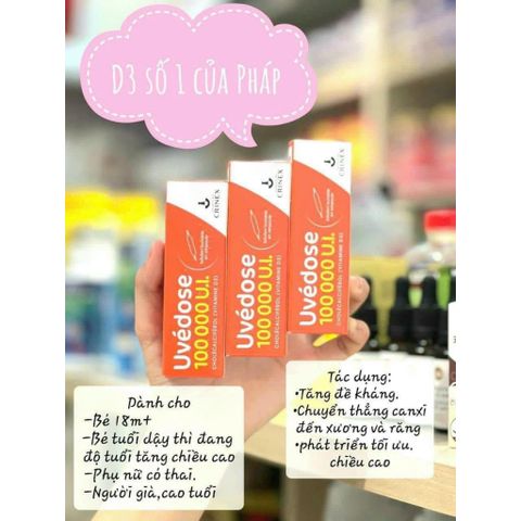Vitamin D3 hỗ trợ hấp thu canxi, tăng cường sức đề kháng
