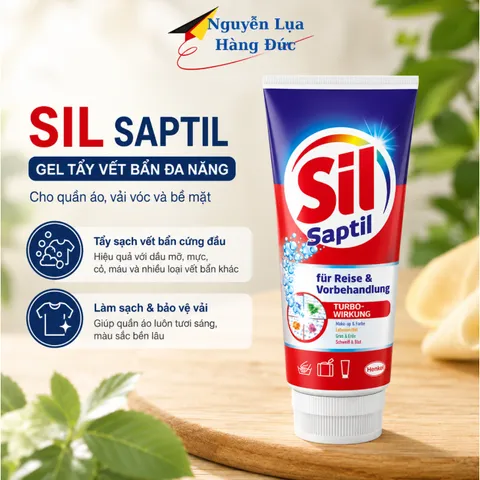 Kem tẩy ố, bẩn quần áo SIL SAPTIL,tuýp 200ml