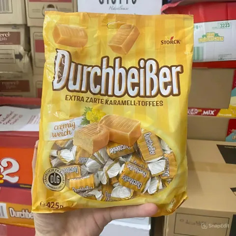[Kẹo Đức] Kẹo Caramel kem mịn DurchbeiBer siêu cuốn, thơm ngậy, 425g