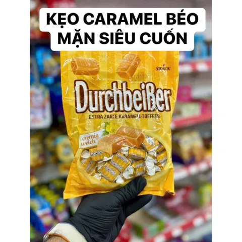 [Kẹo Đức] Kẹo Caramel kem mịn DurchbeiBer siêu cuốn, thơm ngậy, 425g