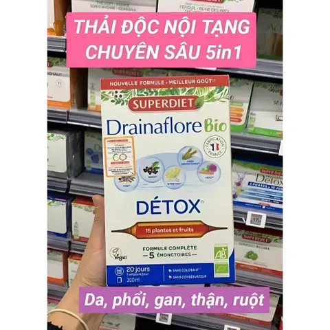 Siro thải độc nội tạng chuyên sâu 5in1, hộp 20 ống
