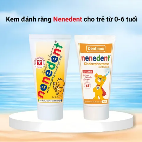 Kem đánh răng trẻ em nenedent Kinderzahncreme bảo vệ răng miệng cho bé