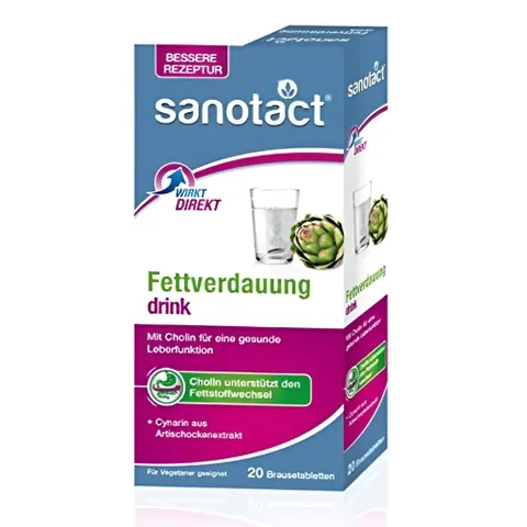 Viên sủi SANOTACT giúp thải độc gan, thanh lọc cơ thể, tuýp 20 viên