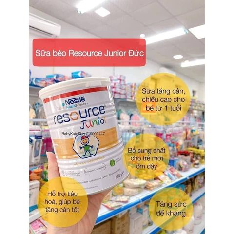 Sữa béo Nestle Resource Junior hàng Đức, hộp 400g