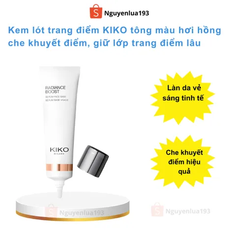 Kem lót trang điểm KIKO tông màu hơi hồng che khuyết điểm, giữ lớp trang điểm lâu