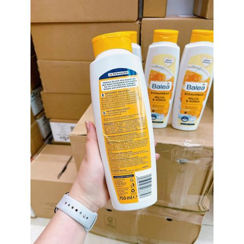 Sữa tắm mật ong balea, dưỡng ẩm, làm dịu da, mùi thơm ngọt, chai lớn 750ml