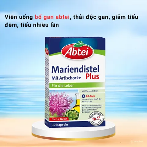 Viên uống bổ gan Abtei Mariendistel Plus hỗ trợ người sơ gan, men gan cao hộp 30 viên