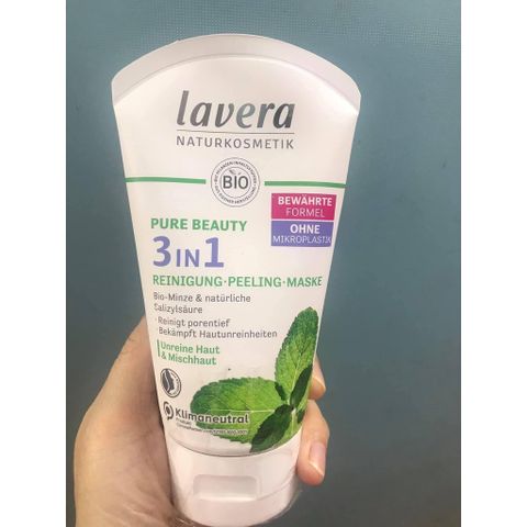 Sữa rửa mặt hữu cơ LAVERA BIO 3in1 dành cho da nhờn, da mụn