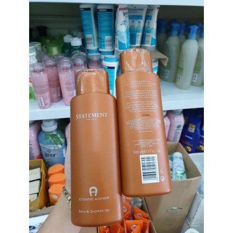 Sữa tắm nước hoa cao cấp Etienne Aigner Statement dành cho nam, hương thơm nam tính, chai 500ml