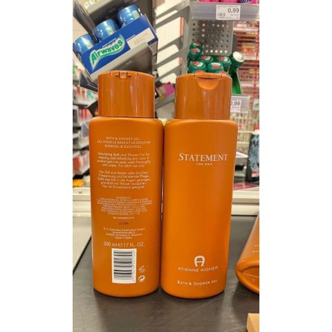 Sữa tắm nước hoa cao cấp Etienne Aigner Statement dành cho nam, hương thơm nam tính, chai 500ml