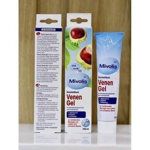 Kem bôi chống giãn tĩnh mạch MIVOLIS, tuýp 125ml