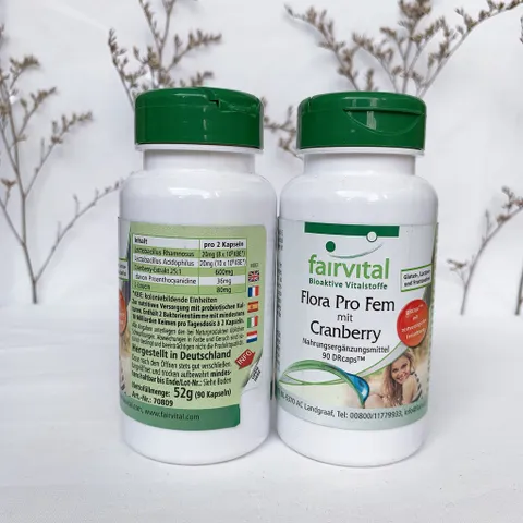 Viên uống  phụ khoa FAIRVITAL giúp làm sạch, giảm nguy cơ nhiễm trùng vùng kín của phụ nữ, lọ 90 viên