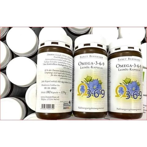 Viên uống bổ sung OMEGA 3-6-9 SANCT BERNHARD giúp tăng cường sức khỏe