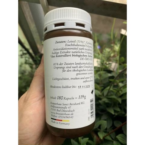 Viên uống bổ sung OMEGA 3-6-9 SANCT BERNHARD giúp tăng cường sức khỏe