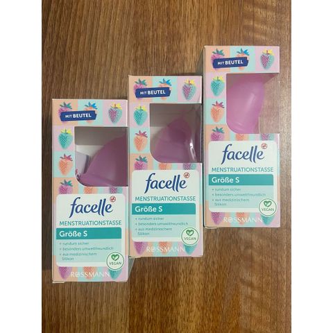 Cốc Nguyệt San Facelle silicone đủ Size S/M