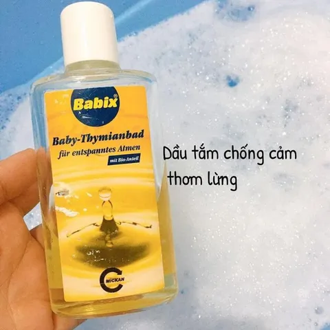 Tinh dầu tắm Babix Thymianbad cho bé