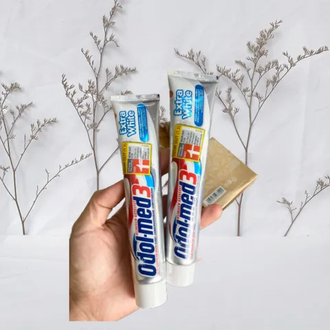 Kem đánh trắng răng ODOL MED 3 ORIGINAL & EXTRA WHITE, răng chắc khỏe