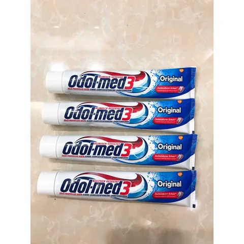 Kem đánh trắng răng ODOL MED 3 ORIGINAL & EXTRA WHITE, răng chắc khỏe
