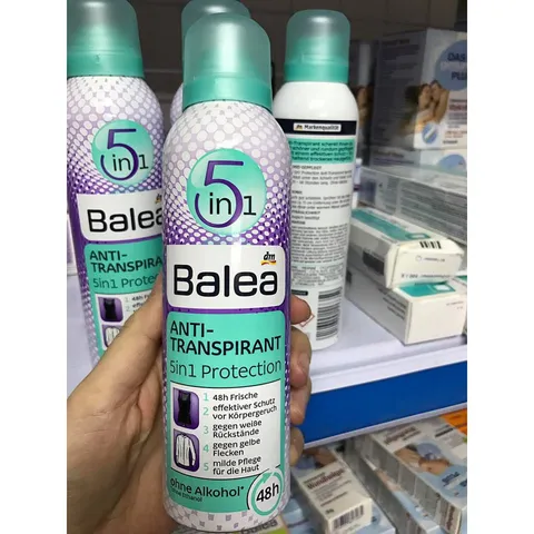 (Sỉ, Lẻ) Xịt khử mùi vùng dưới cánh tay và cơ thể Balea 5 in 1
