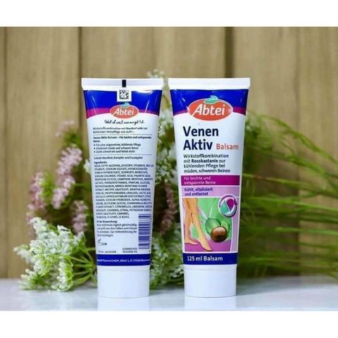 Kem bôi giãn tĩnh mạch Abtei Venen Aktiv giúp đàn hồi tĩnh mạch tuýp 125ml