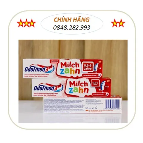 Kem đánh răng Odomed 3 dành cho bé từ 0.5 đến 5 tuổi 751893