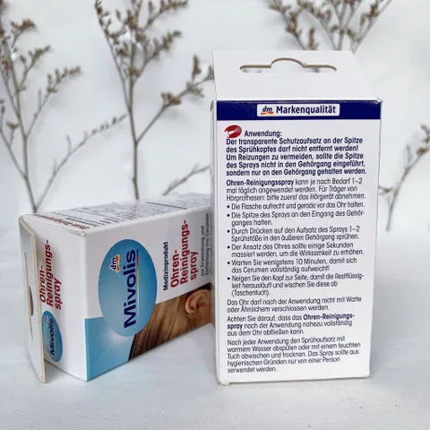 Xịt tan ráy tai Mivolis, an toàn,dễ sử dụng,làm sạch ráy tai,lọ 20ml